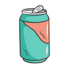 soda can icon, soda can vector illustration-simple illustration of soda can, perfect for soda can logos and icons