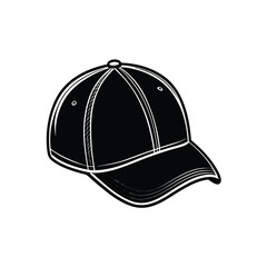 simple black cap sports players use this element or any person silhouette