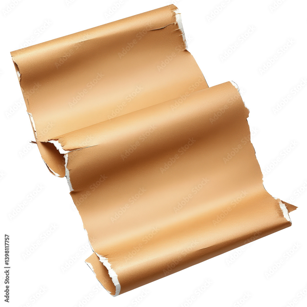 Poster a simple yet elegant piece of paper isolated on a white background perfect for minimalist design and