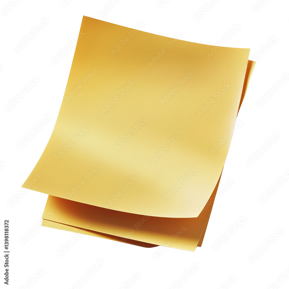 Poster a single piece of paper isolated on a clean background ideal for use in design projects and minimali