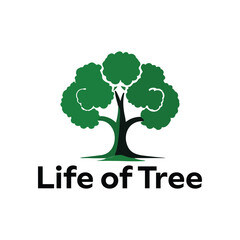 Obraz premium abstract tree with green leaves