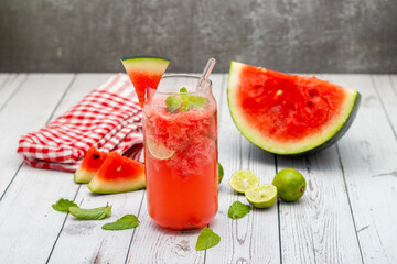Refreshing watermelon mojito with mint, lime, and rum—perfectly sweet, tangy, and cool for summer sipping and tropical vibes.