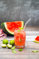 Refreshing watermelon mojito with mint, lime, and rum—perfectly sweet, tangy, and cool for summer sipping and tropical vibes.