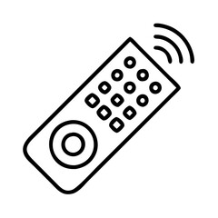 Remote control vector icon for tv media device universal controller technology