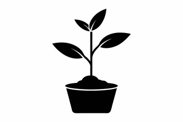 Haystack With Pitchfork Vector Silhouette