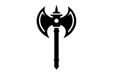 Ancient Weapon Hand Axe Icon in Vector Style