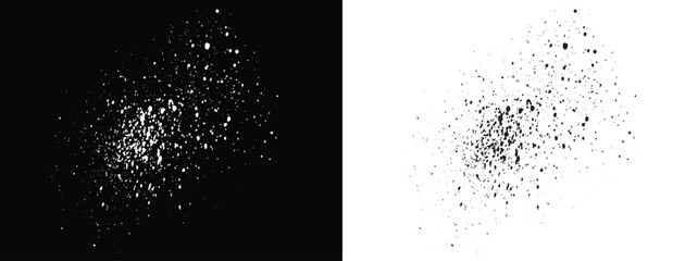 Blood vector black and white color paint ink brush stroke splash