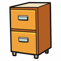 wooden cabinet with drawers