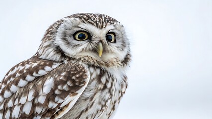 Fototapeta premium Minimalist Owl Graphic with Clean Setting