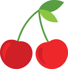 vector illustration of cherries