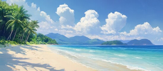 Tropical Beach Paradise Landscape