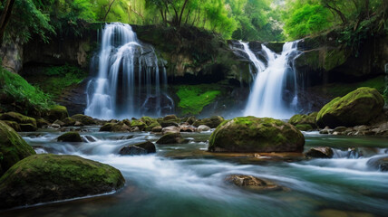Obraz premium waterfall in the mountains