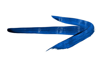 Brush arrow drawn on transparent background.