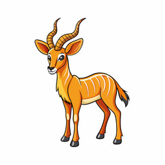 vector illustration of a deer