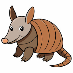 vector illustration of cartoon squirrel