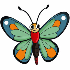 butterfly on a white background