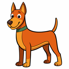 dog, animal, cartoon, vector, pet, illustration, puppy, isolated, mammal, brown, cat, cute, breed, baby, drawing, funny, kangaroo, domestic, canine, deer, fun, tail, pets, art, chihuahua