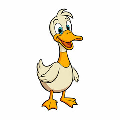 duck, bird, cartoon, animal, vector, illustration, baby, funny, duckling, chicken, fun, goose, farm, yellow, nature, isolated, beak, water, cute, character, icon, white, poultry, egg, wing