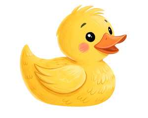 rubber duck isolated on white