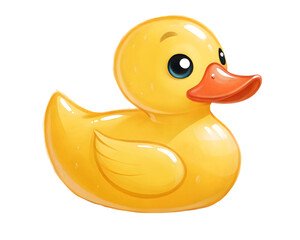 rubber duck isolated on white