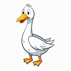 duck isolated on white
