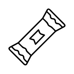 Illustration of a chocolate bar snack sweets candy in wrapper package isolated art