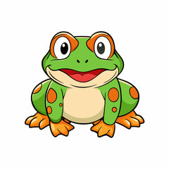 funny frog cartoon