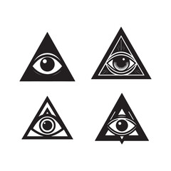 the all seeing eye icons set