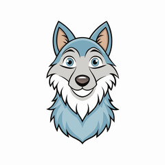 vector illustration of cartoon dog