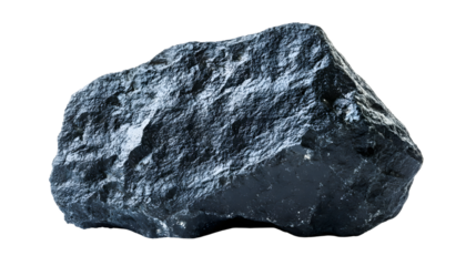 Lava Stone on White Background: Stunning Isolated Mineral Rock for Design and Decor