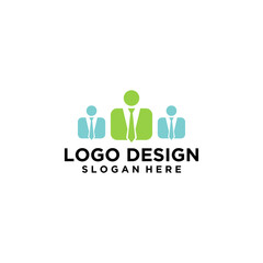 Green And Blue Business Team Logo Design