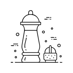 pepper grinder icon, pepper grinder vector illustration-simple illustration of pepper grinder, perfect for pepper grinder logos and icons