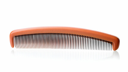 Wooden Comb On White Background