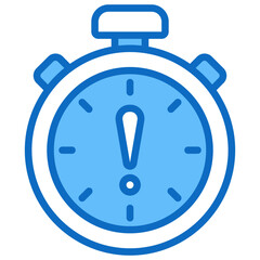 Deadline, Hybrid Work Blue Fill Design Vector Concept