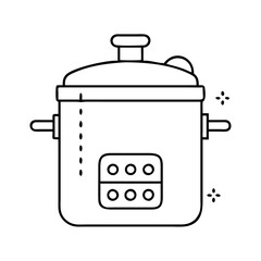 pressure cooker icon, pressure cooker vector illustration-simple illustration of pressure cooker, perfect for pressure cooker logos and icons