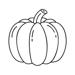 pumpkin icon, pumpkin vector illustration-simple illustration of pumpkin, perfect for pumpkin logos and icons