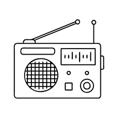 radio icon, radio vector illustration-simple illustration of radio, perfect for radio logos and icons