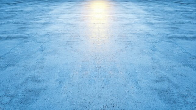 Close-up of wet concrete surface reflecting light artistic droplets moody atmosphere overhead angle industrial setting, Realistic Photo