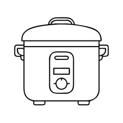 rice cooker icon, rice cooker vector illustration-simple illustration of rice cooker, perfect for rice cooker logos and icons