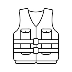 safety vest icon, safety vest vector illustration-simple illustration of safety vest, perfect for safety vest logos and icons
