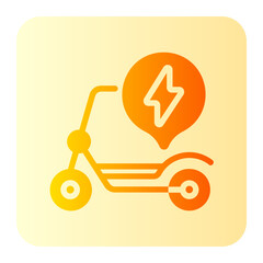 Scooter gradient icon