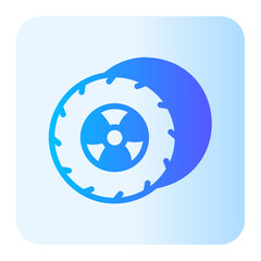 Wheel  gradient icon