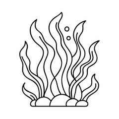 seaweed icon, seaweed vector illustration-simple illustration of seaweed, perfect for seaweed logos and icons