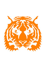 tigre tete animaux sauvage dessin