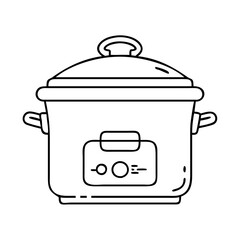 slow cooker icon, slow cooker vector illustration-simple illustration of slow cooker, perfect for slow cooker logos and icons