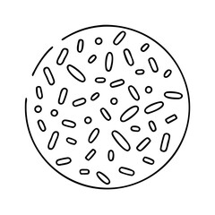 sprinkles icon, sprinkles vector illustration-simple illustration of sprinkles, perfect for sprinkles logos and icons