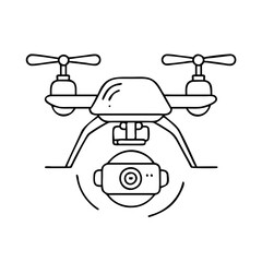 surveillance drone icon, surveillance drone vector illustration-simple illustration of surveillance drone, perfect for surveillance drone logos and icons