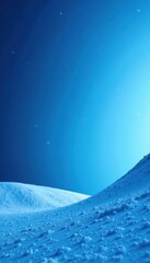 Winter blue gradient background fading from light to dark blue,  abstract,  simple
