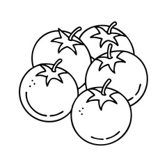 tomatoes icon, tomatoes vector illustration-simple illustration of tomatoes, perfect for tomatoes logos and icons