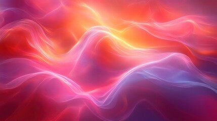 Obraz premium Abstract Colorful Waves: A Vibrant Digital Artwork